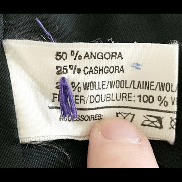Féraud Angora Purple Blazer Jacket, Super Soft - Picture 9 of 12
